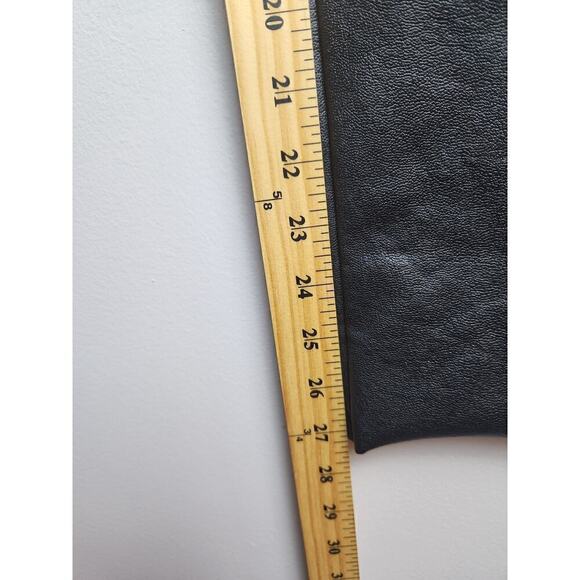 Commando Faux Leather Leggings black sz L 4 way stretch light compression sexy - Picture 6 of 8